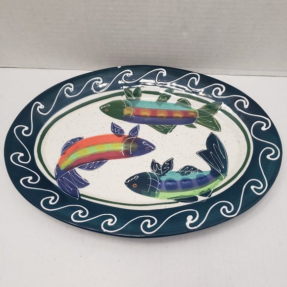 SALMON 2001 Julie Ueland for Harry & David Platter - Picture 5 of 15